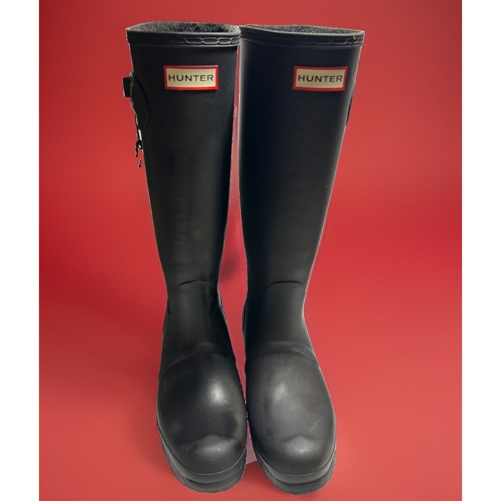 Hunter Boots Women Size 9 US Black Original Tall Rain Boots